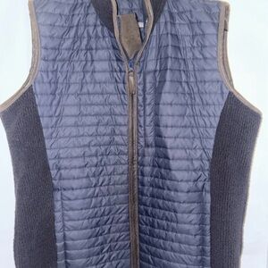 Alan Paine Men's Highshore Quilted Gilet Navy XL  EUC